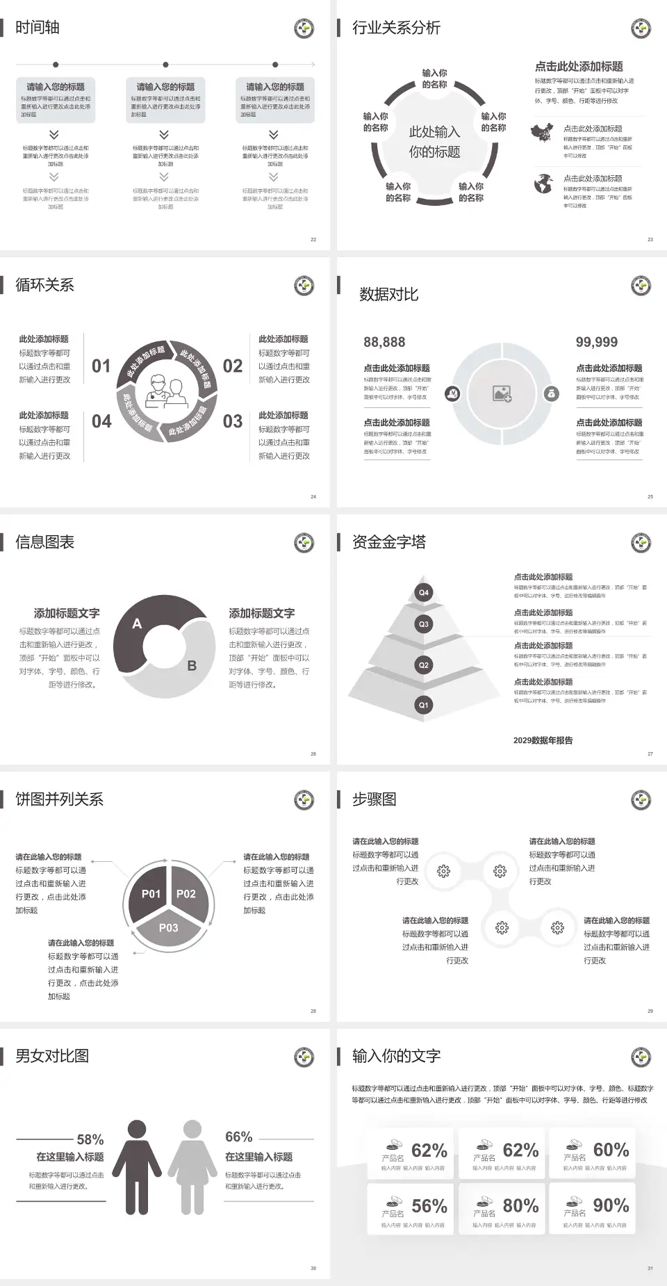 金川集团有限公司职工医院医院管理报告PPT模板4:3格式幻灯片预览图4