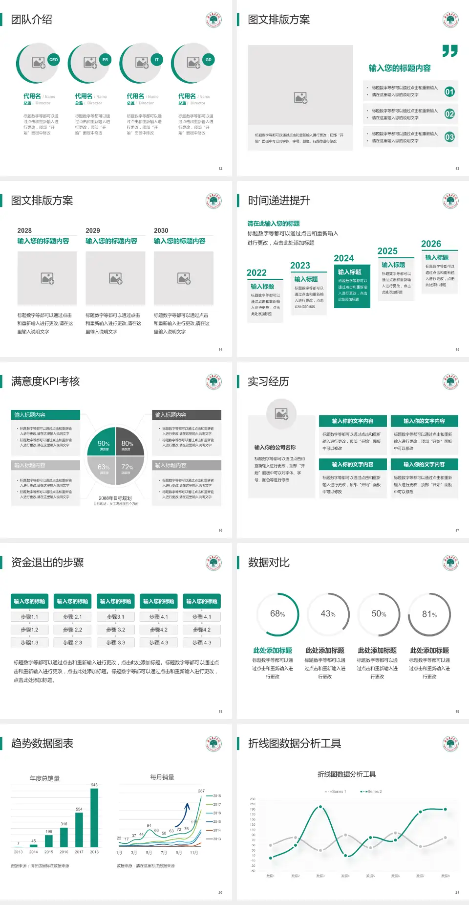 福建省立医院培训与教育PPT模板4:3格式幻灯片预览图3
