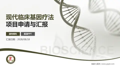 临夏七医院项目申请与汇报PPT模板