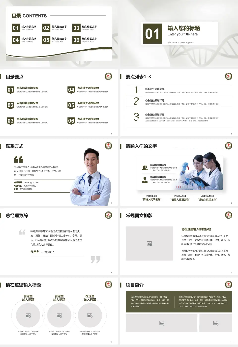 临夏七医院项目申请与汇报PPT模板16:9格式幻灯片预览图2