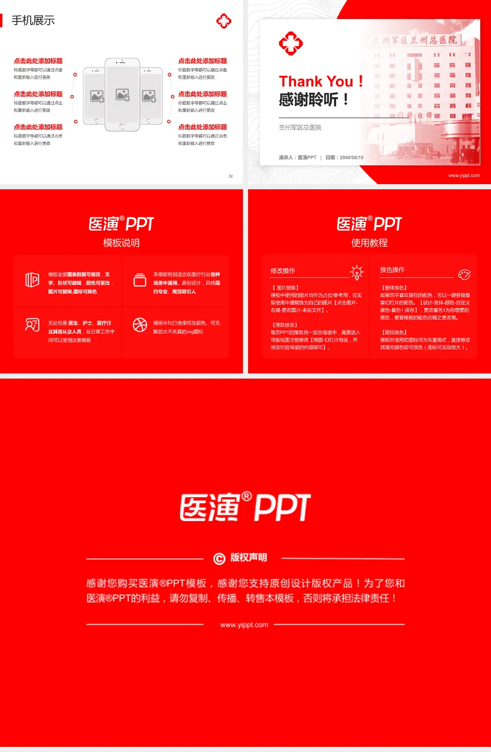 兰州军区总医院医院管理报告PPT模板4:3格式幻灯片预览图7