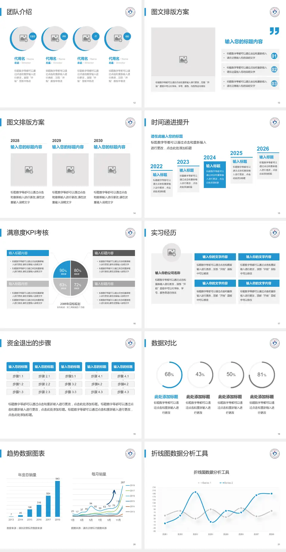 福建省肿瘤医院培训与教育PPT模板4:3格式幻灯片预览图3