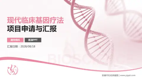 安康市妇幼保健院项目申请与汇报PPT模板