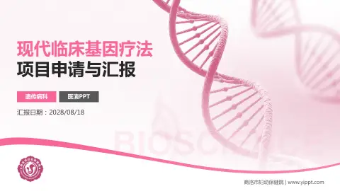商洛市妇幼保健院项目申请与汇报PPT模板
