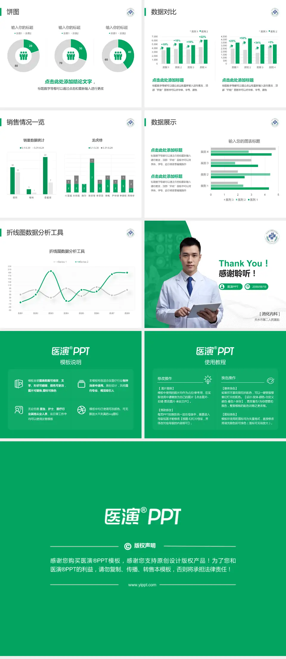 天水市第二人民医院病例分享与讨论PPT模板4:3格式幻灯片预览图4