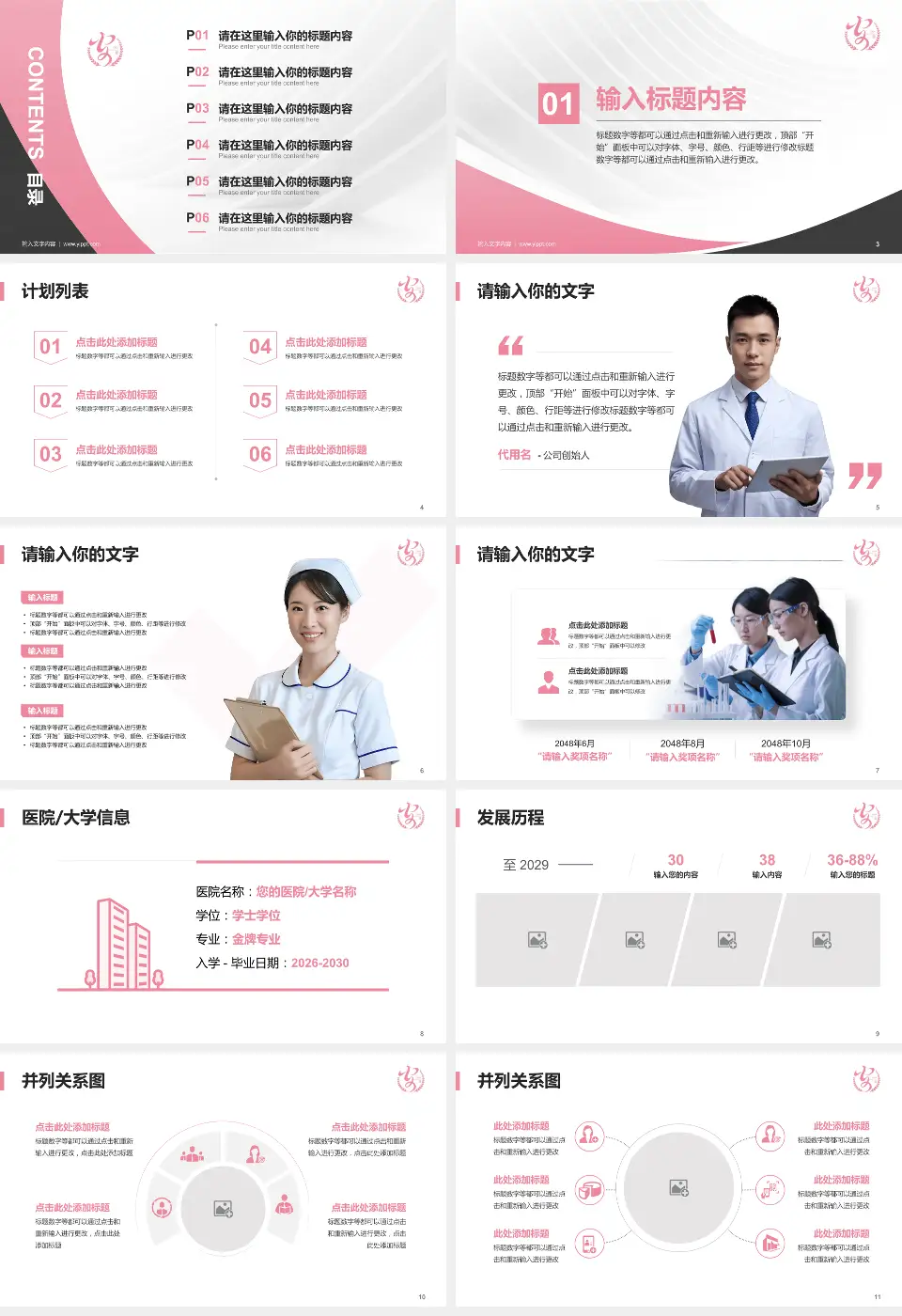 安康市妇幼保健院医疗行业比赛专用PPT模板16:9格式幻灯片预览图2