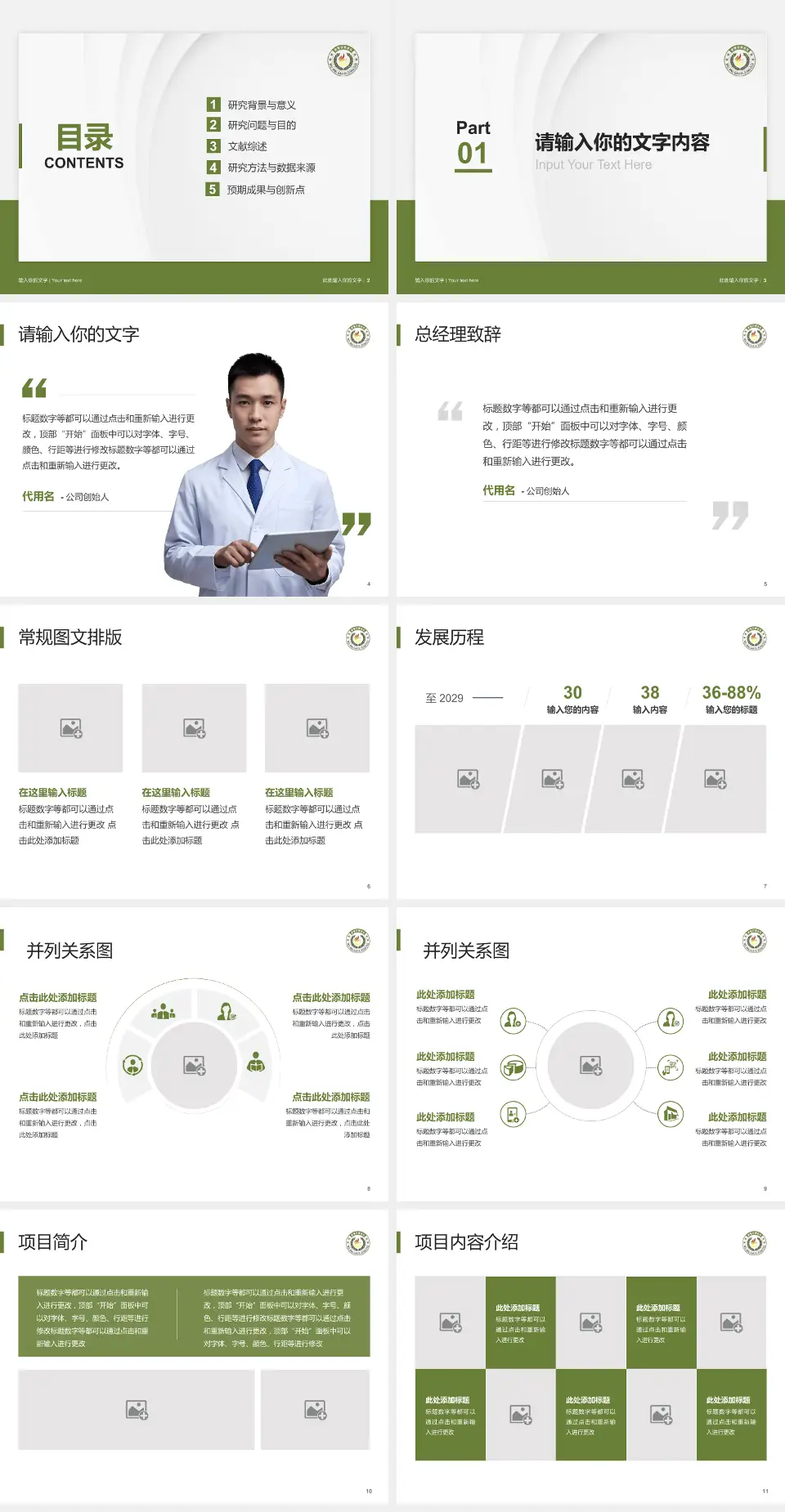 武警甘肃省总队医院医院管理报告PPT模板4:3格式幻灯片预览图2