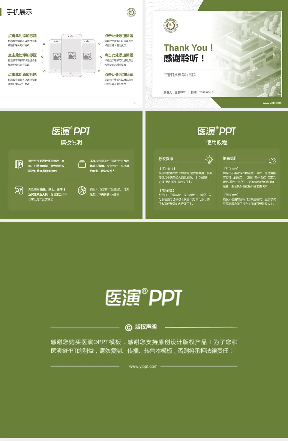 武警甘肃省总队医院医院管理报告PPT模板4:3格式幻灯片预览图7