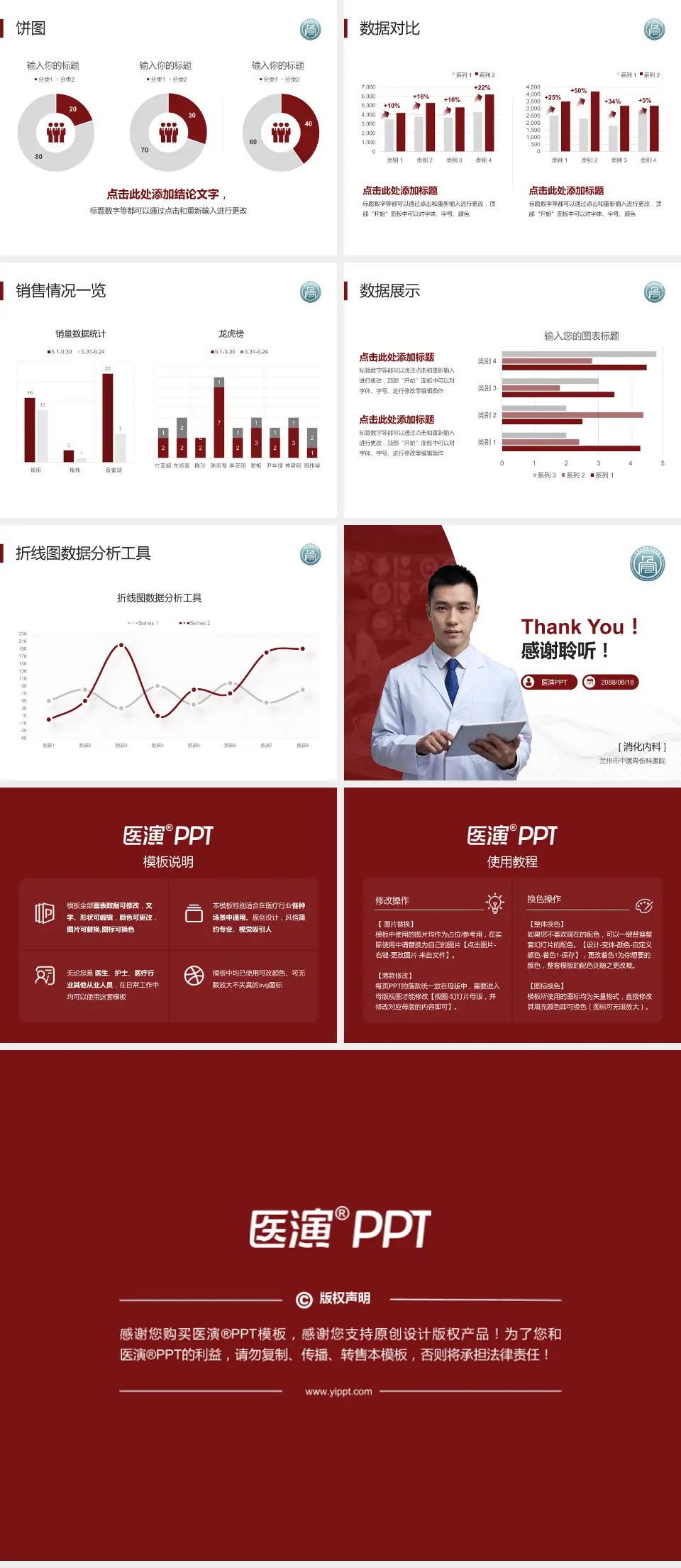 兰州市中医骨伤科医院病例分享与讨论PPT模板4:3格式幻灯片预览图4