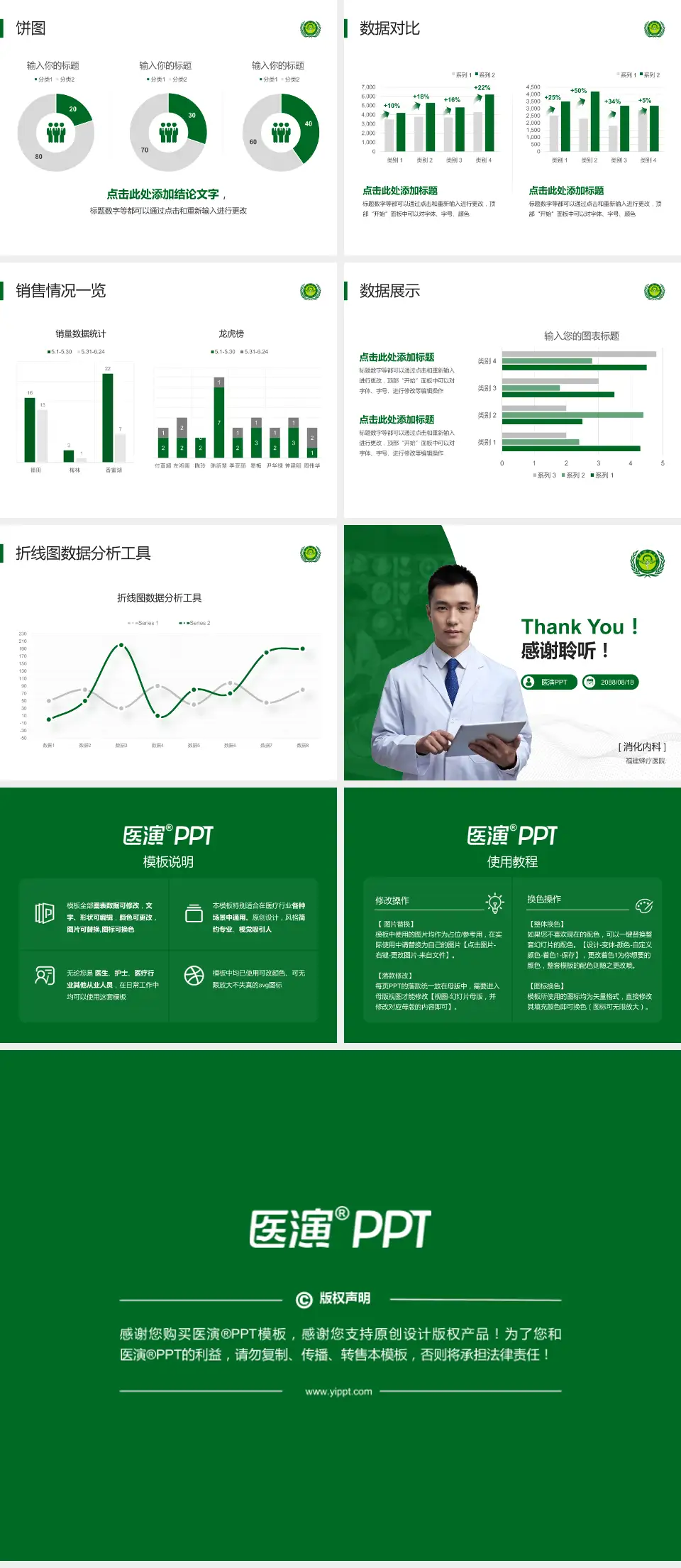 福建蜂疗医院病例分享与讨论PPT模板4:3格式幻灯片预览图4