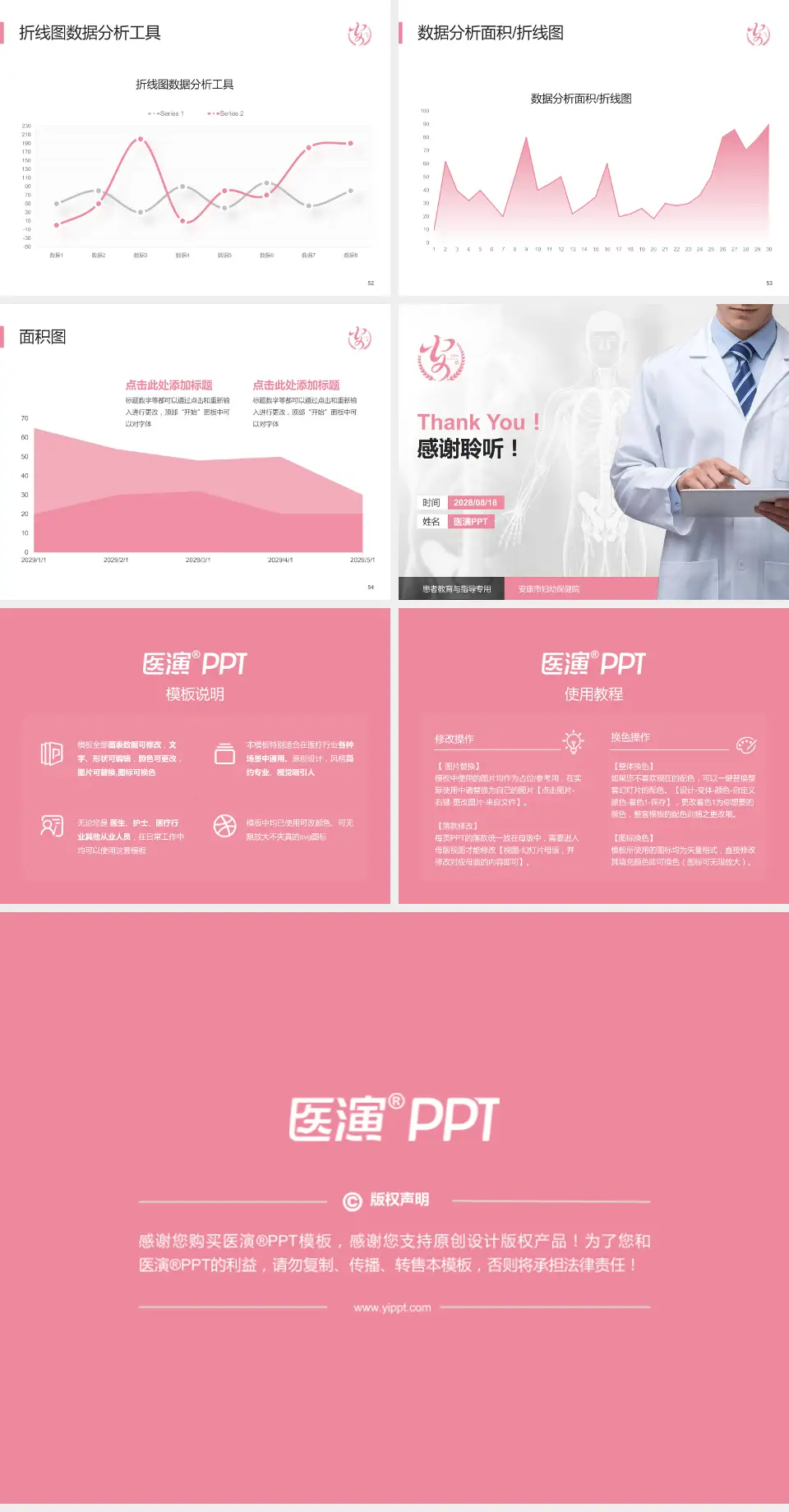安康市妇幼保健院患者教育与指导PPT模板4:3格式幻灯片预览图7