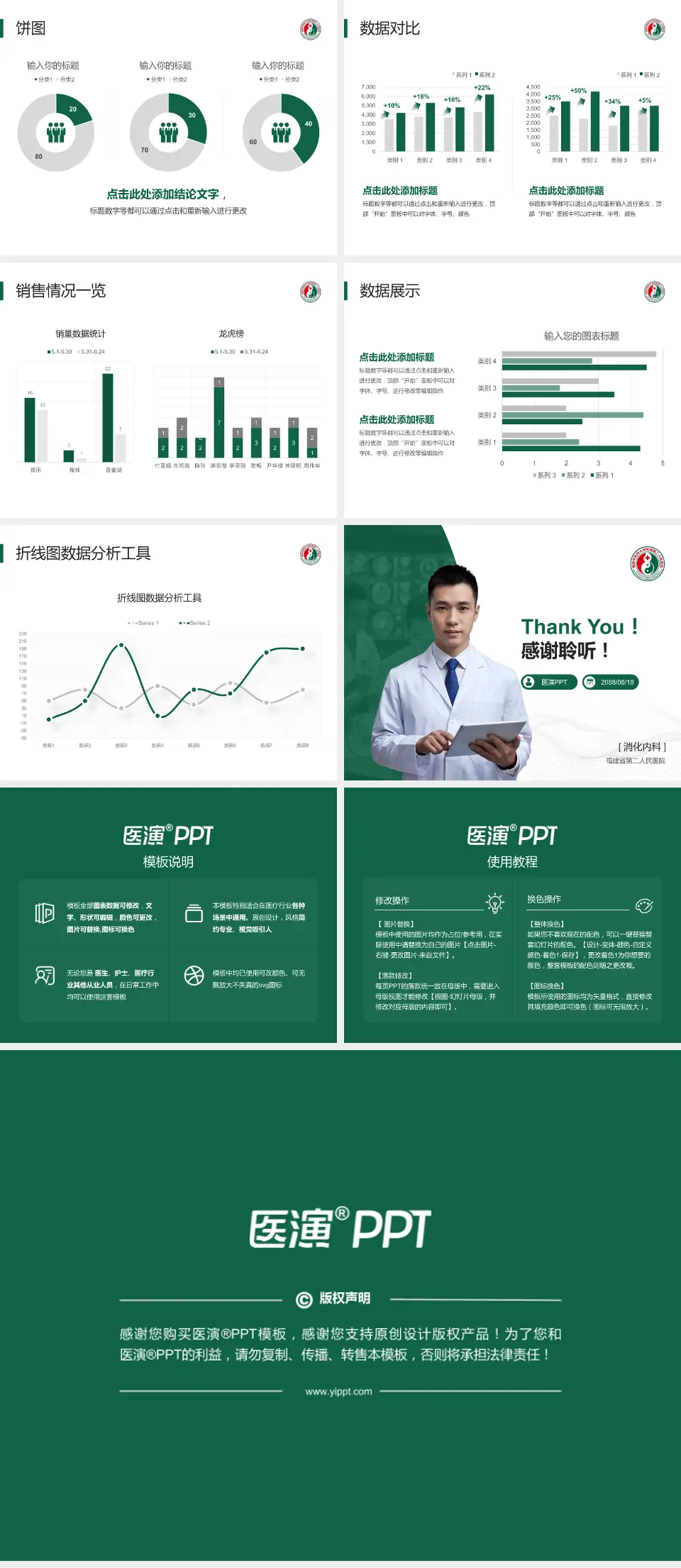 福建省第二人民医院病例分享与讨论PPT模板4:3格式幻灯片预览图4