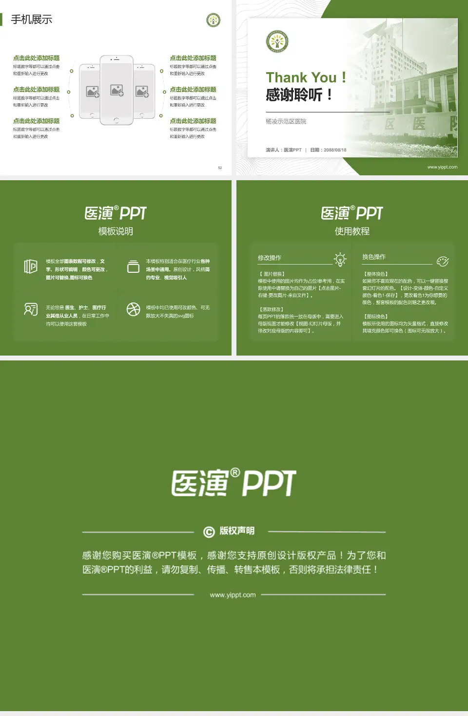 杨凌示范区医院医院管理报告PPT模板4:3格式幻灯片预览图7