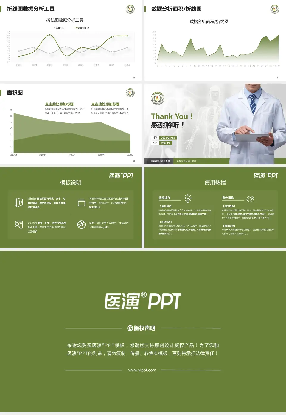 武警甘肃省总队医院患者教育与指导PPT模板16:9格式幻灯片预览图7