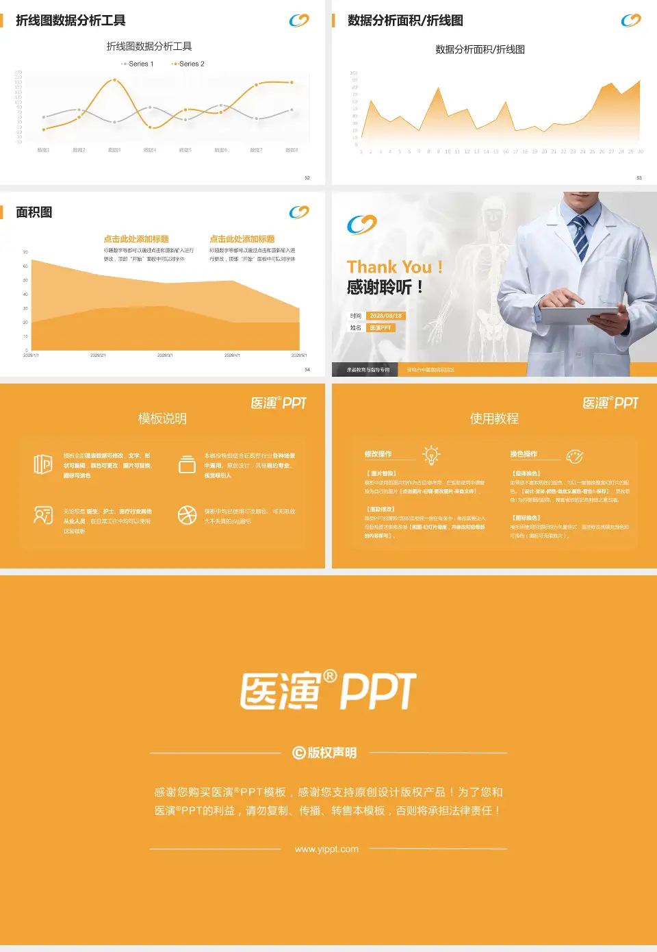 宝鸡市中医医院东院区患者教育与指导PPT模板16:9格式幻灯片预览图7