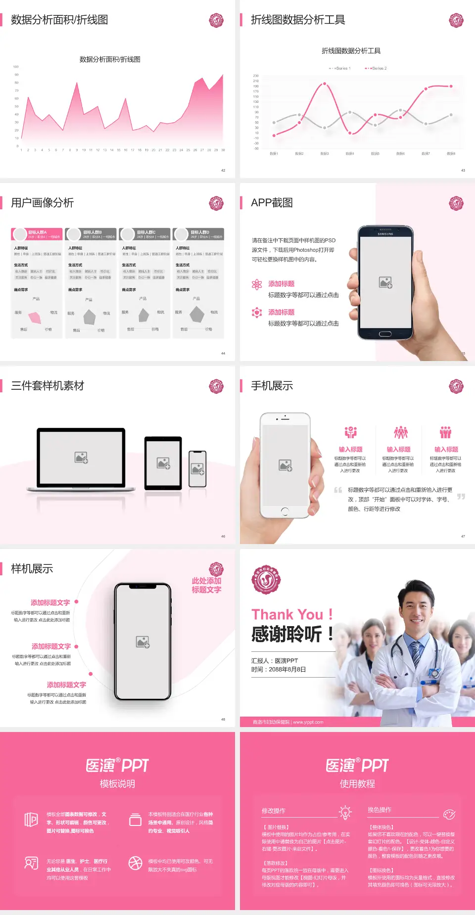 商洛市妇幼保健院科室介绍与推广PPT模板4:3格式幻灯片预览图6