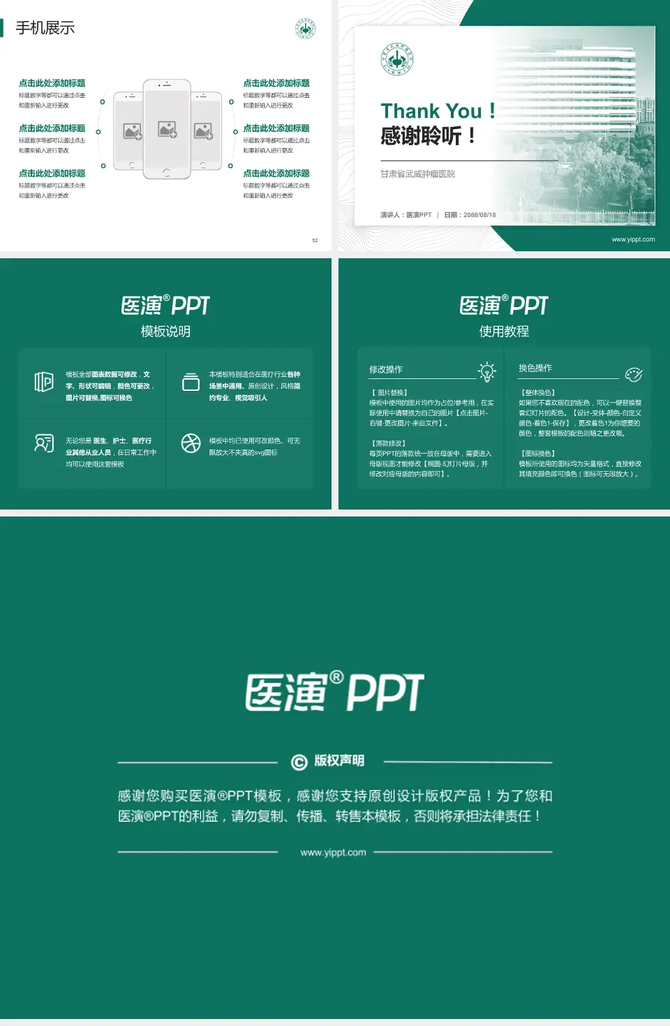 甘肃省武威肿瘤医院医院管理报告PPT模板4:3格式幻灯片预览图7