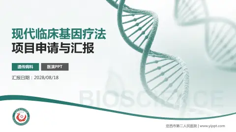 定西市第二人民医院项目申请与汇报PPT模板