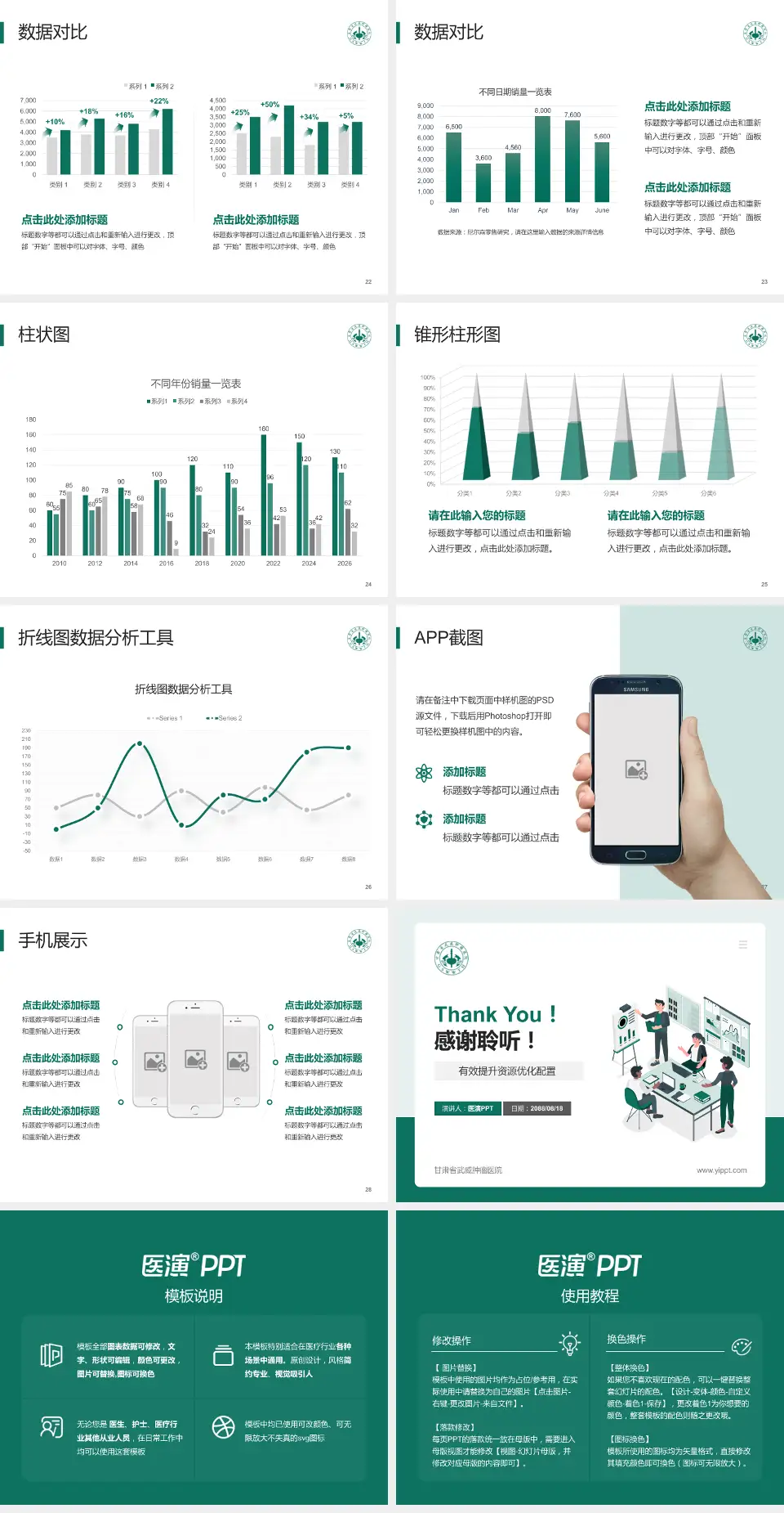甘肃省武威肿瘤医院财务与预算报告PPT模板4:3格式幻灯片预览图4