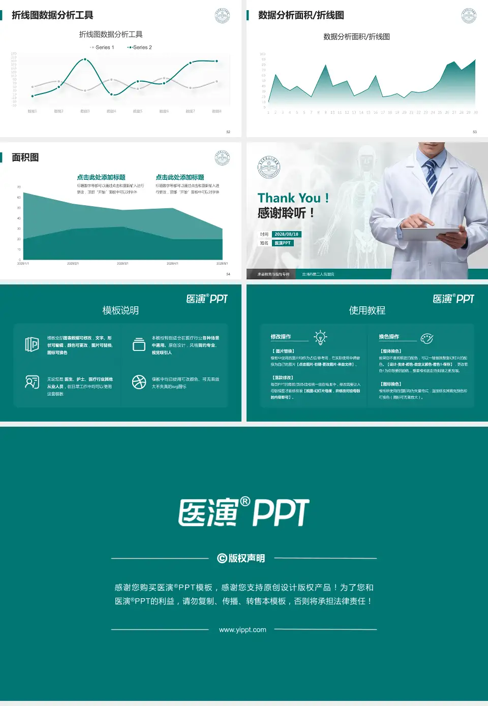 兰州市第二人民医院患者教育与指导PPT模板16:9格式幻灯片预览图7