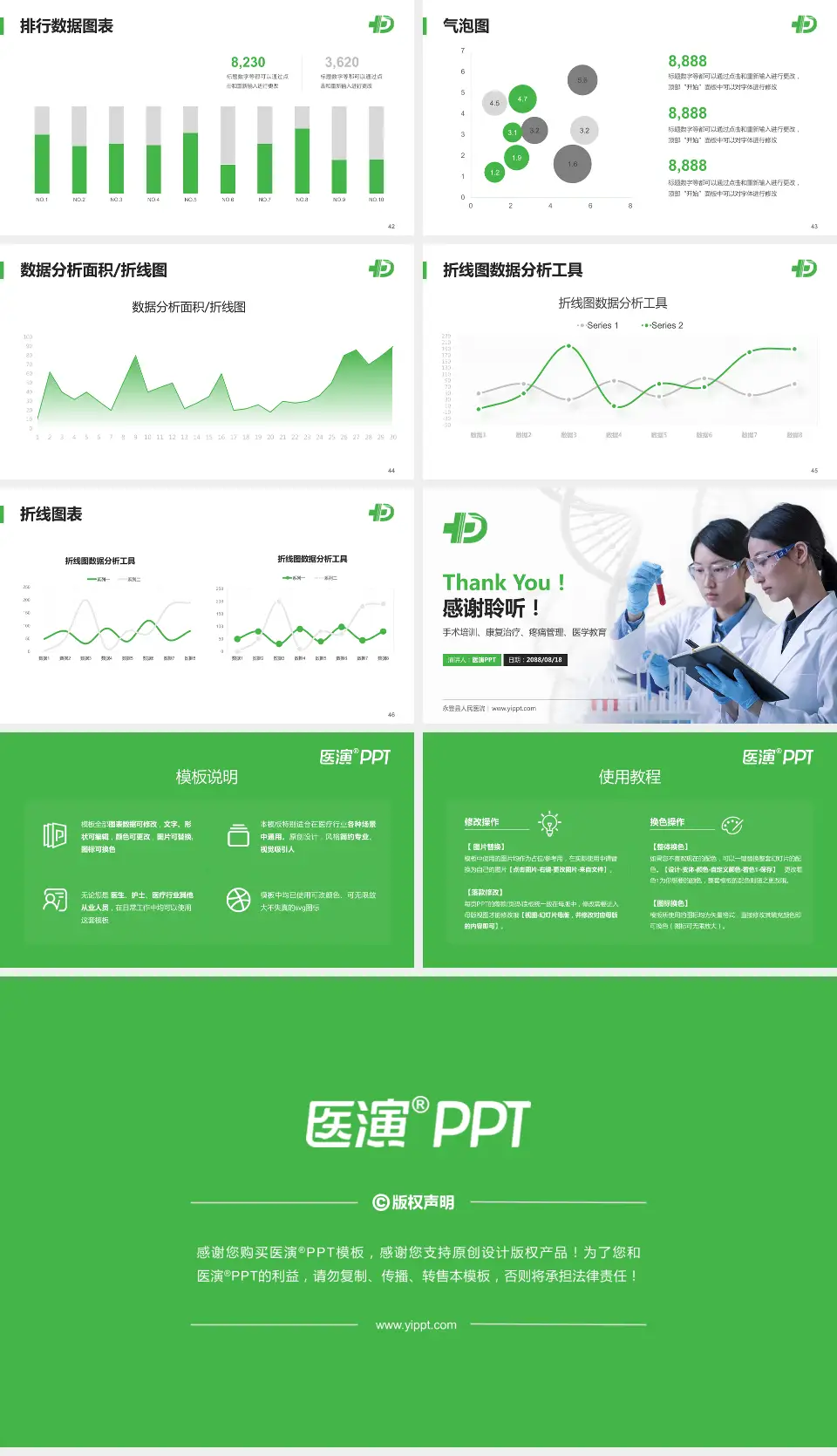 永登县人民医院科研成果展示PPT模板16:9格式幻灯片预览图6