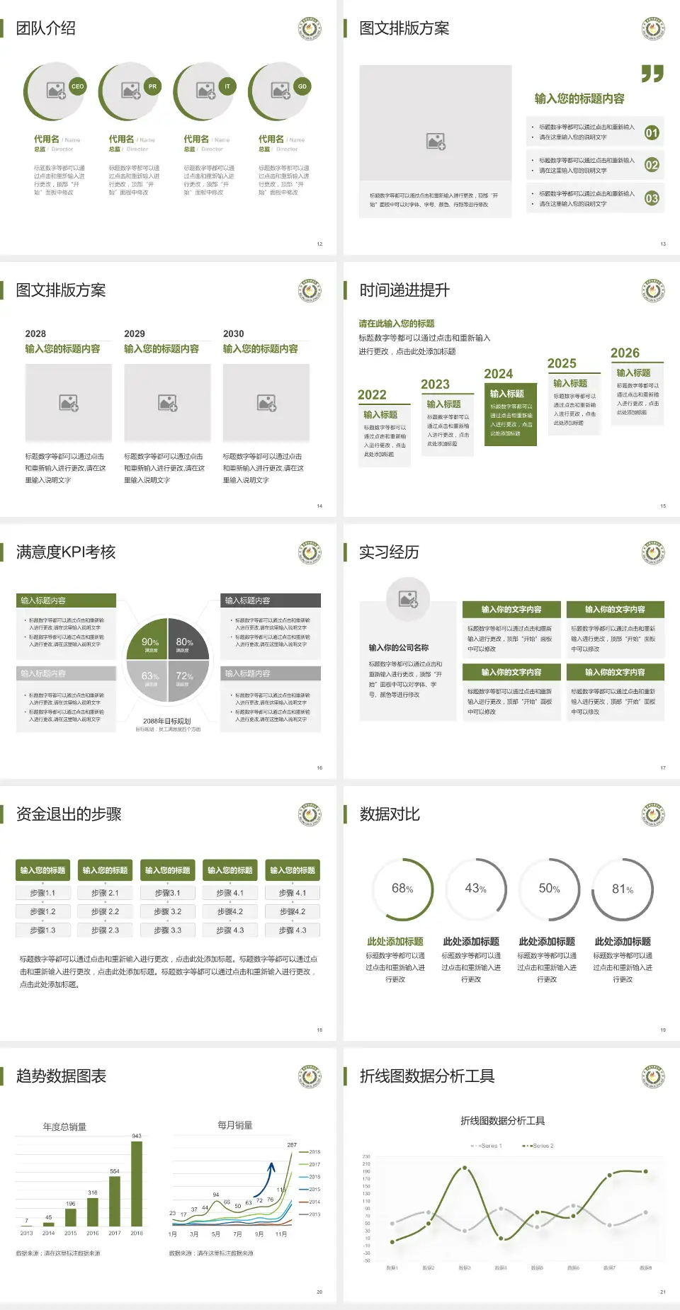 武警甘肃省总队医院培训与教育PPT模板4:3格式幻灯片预览图3