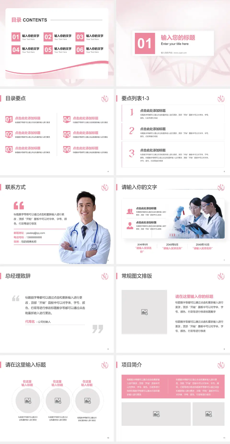 安康市妇幼保健院项目申请与汇报PPT模板4:3格式幻灯片预览图2