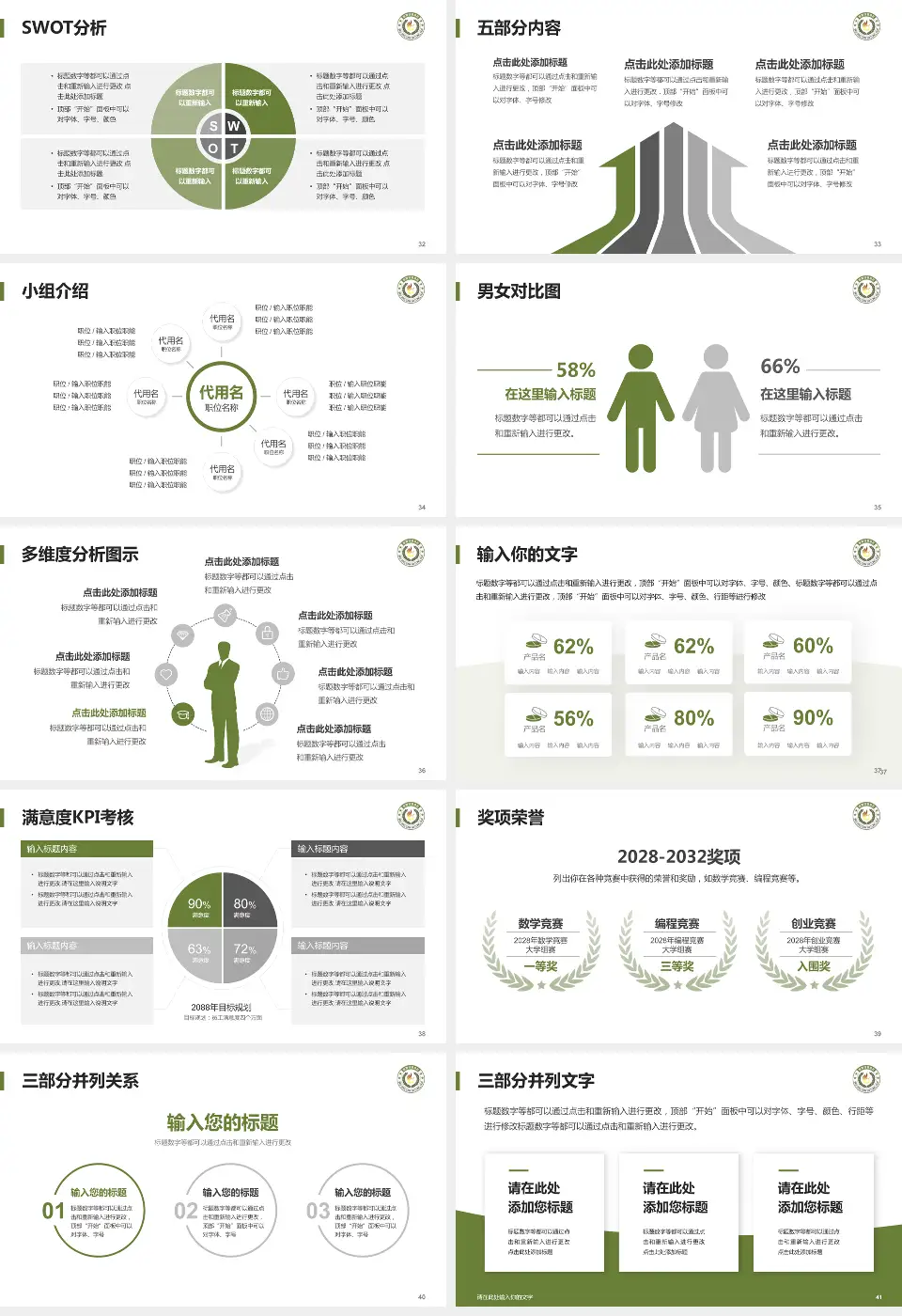 武警甘肃省总队医院医疗行业比赛专用PPT模板16:9格式幻灯片预览图5
