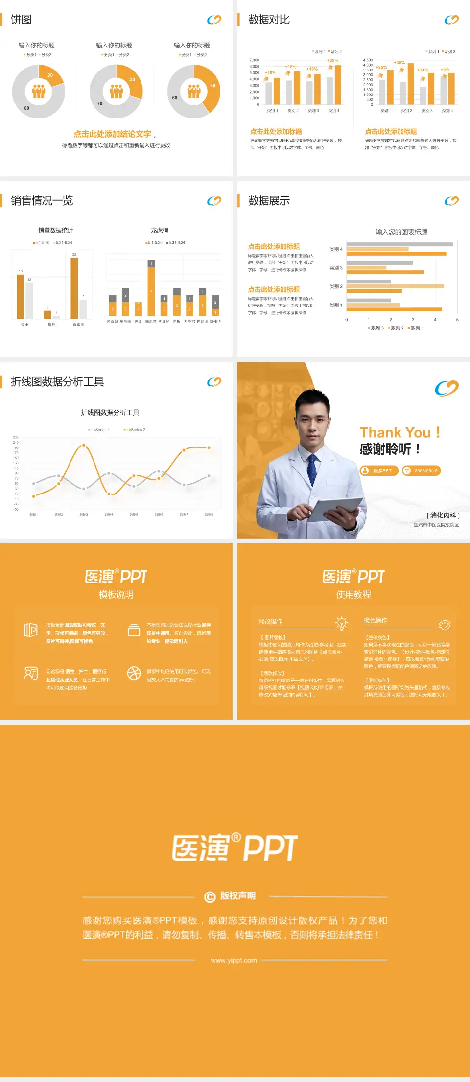 宝鸡市中医医院东院区病例分享与讨论PPT模板4:3格式幻灯片预览图4