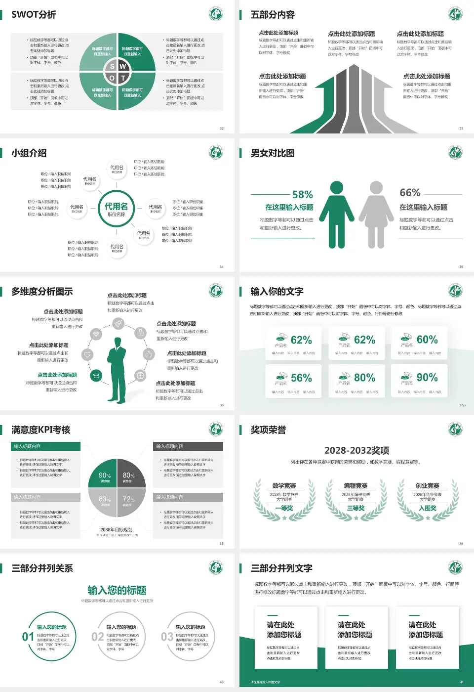 武威市中医医院医疗行业比赛专用PPT模板16:9格式幻灯片预览图5