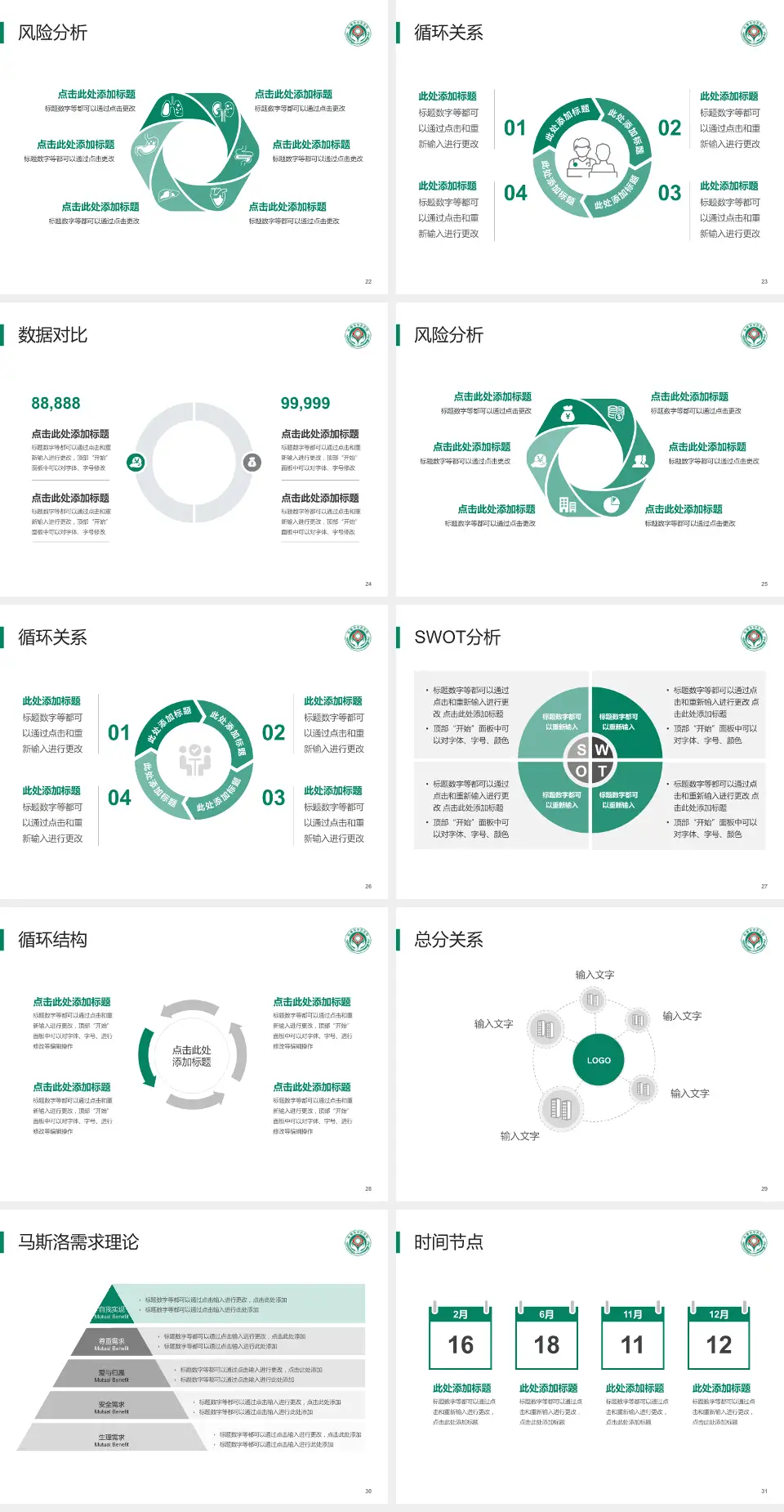 安康市中医院高新分院科研成果展示PPT模板4:3格式幻灯片预览图4