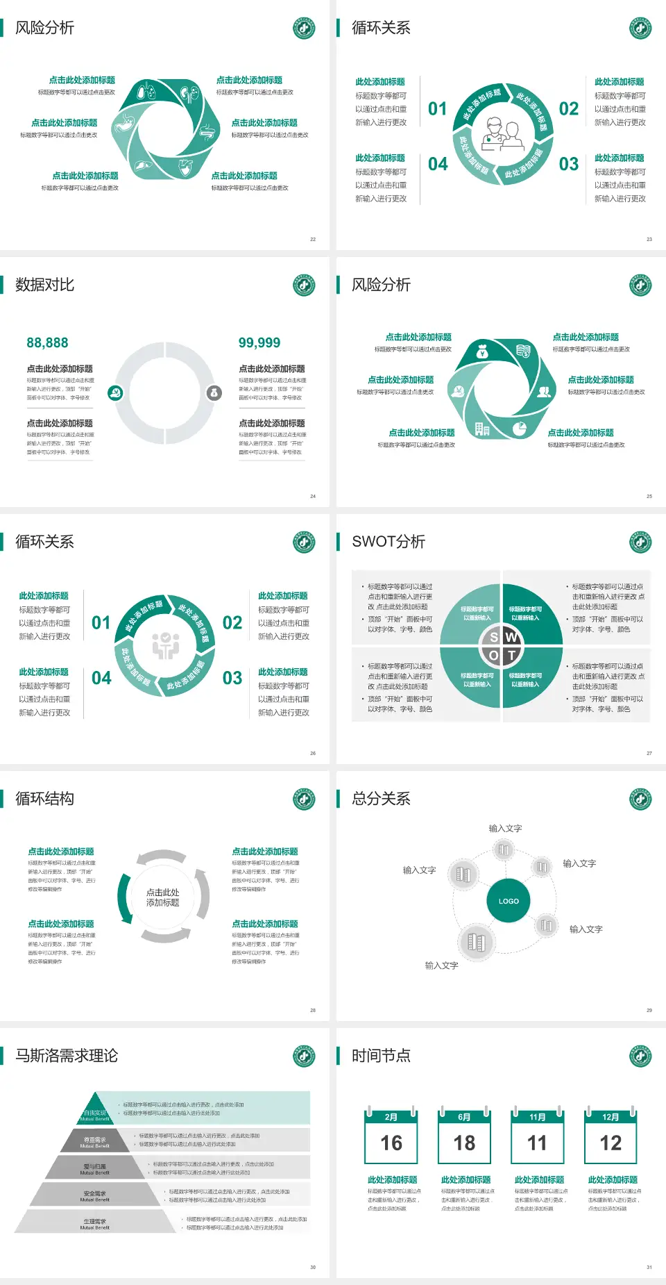 咸阳市第一人民医院科研成果展示PPT模板4:3格式幻灯片预览图4