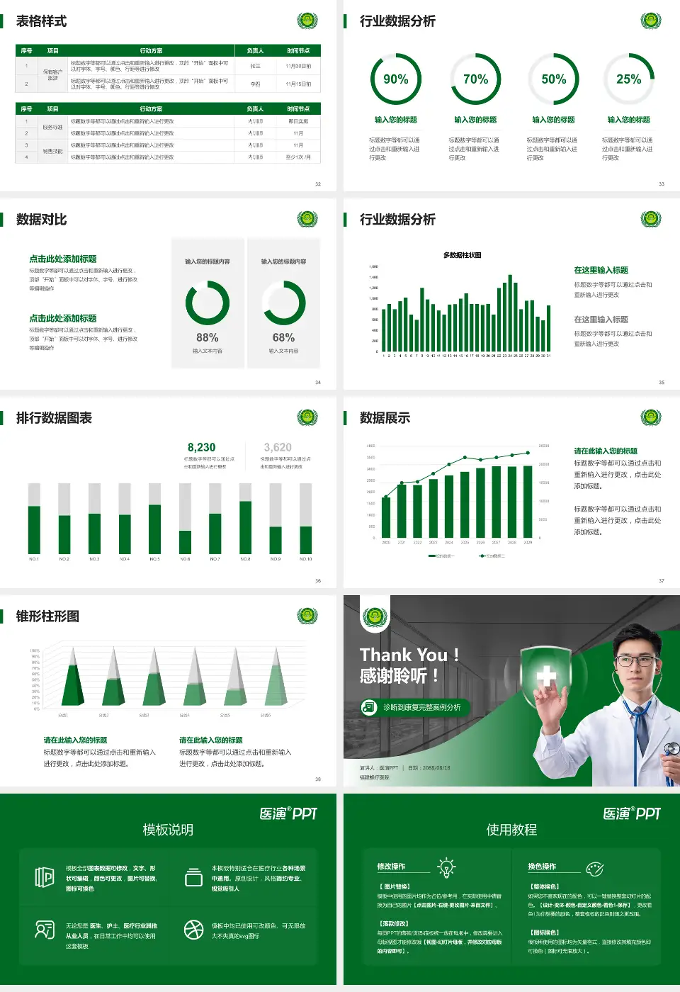 福建蜂疗医院医疗知识普及PPT模板16:9格式幻灯片预览图5