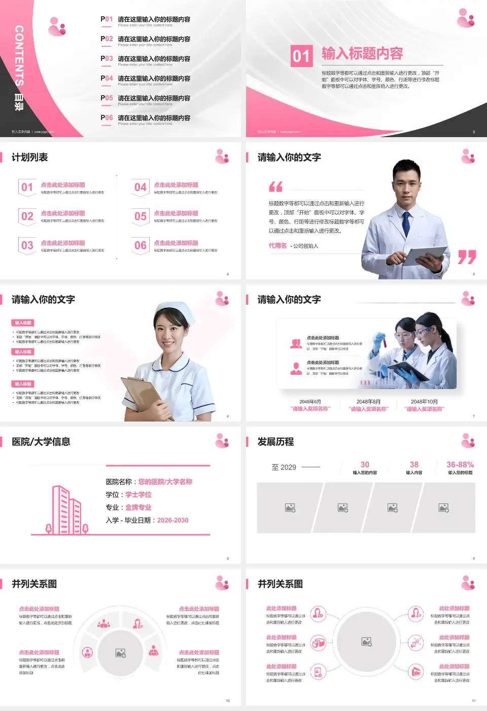 福清市妇幼保健院医疗行业比赛专用PPT模板16:9格式幻灯片预览图2