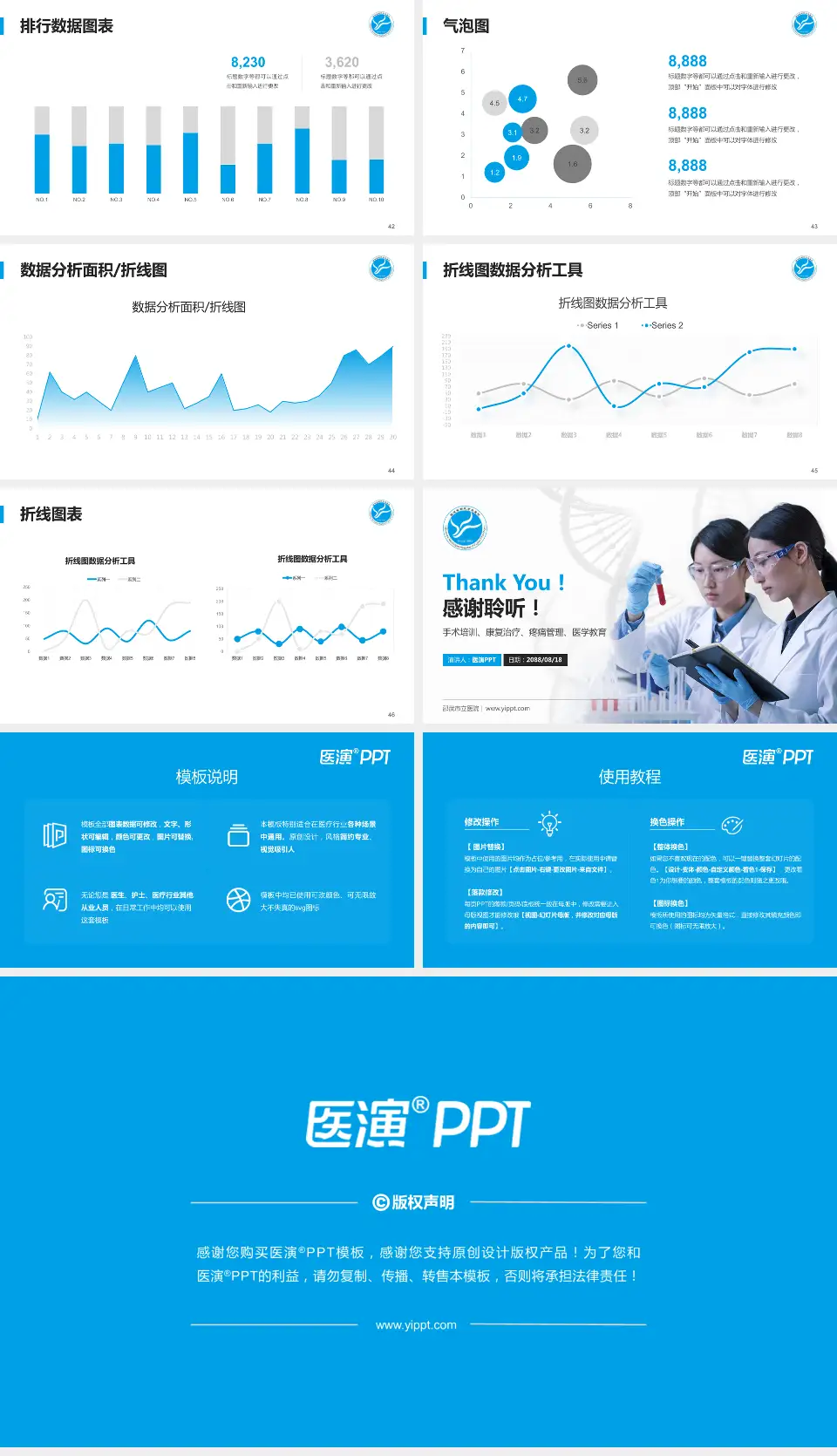 邵武市立医院科研成果展示PPT模板16:9格式幻灯片预览图6