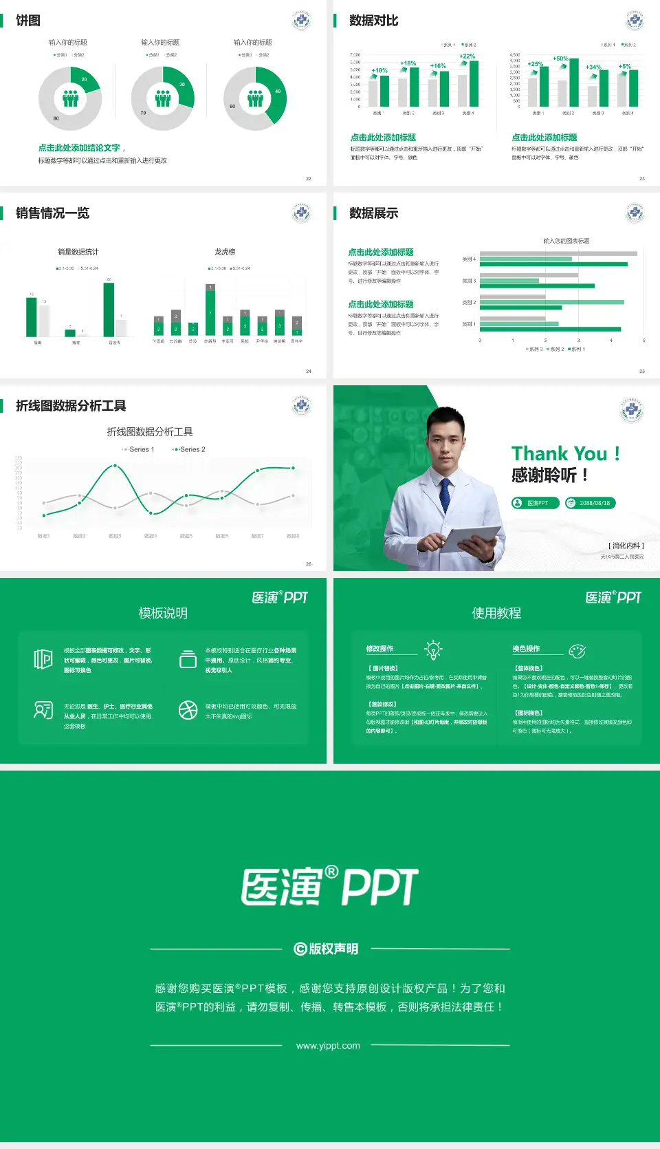 天水市第二人民医院病例分享与讨论PPT模板16:9格式幻灯片预览图4