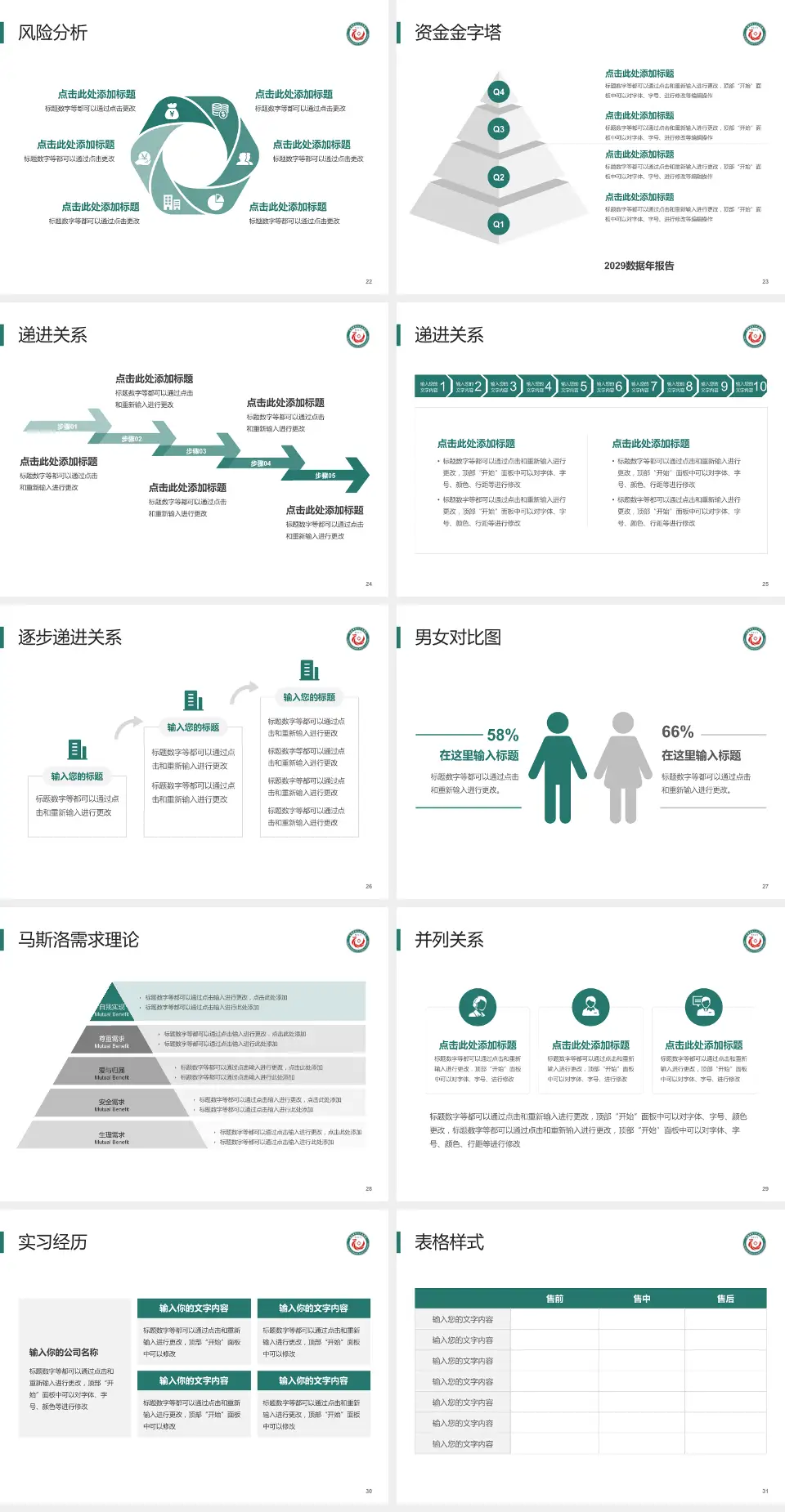 定西市第二人民医院项目申请与汇报PPT模板4:3格式幻灯片预览图4