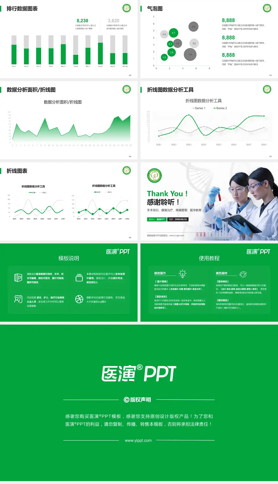 福建省福州市儿童医院科研成果展示PPT模板16:9格式幻灯片预览图6