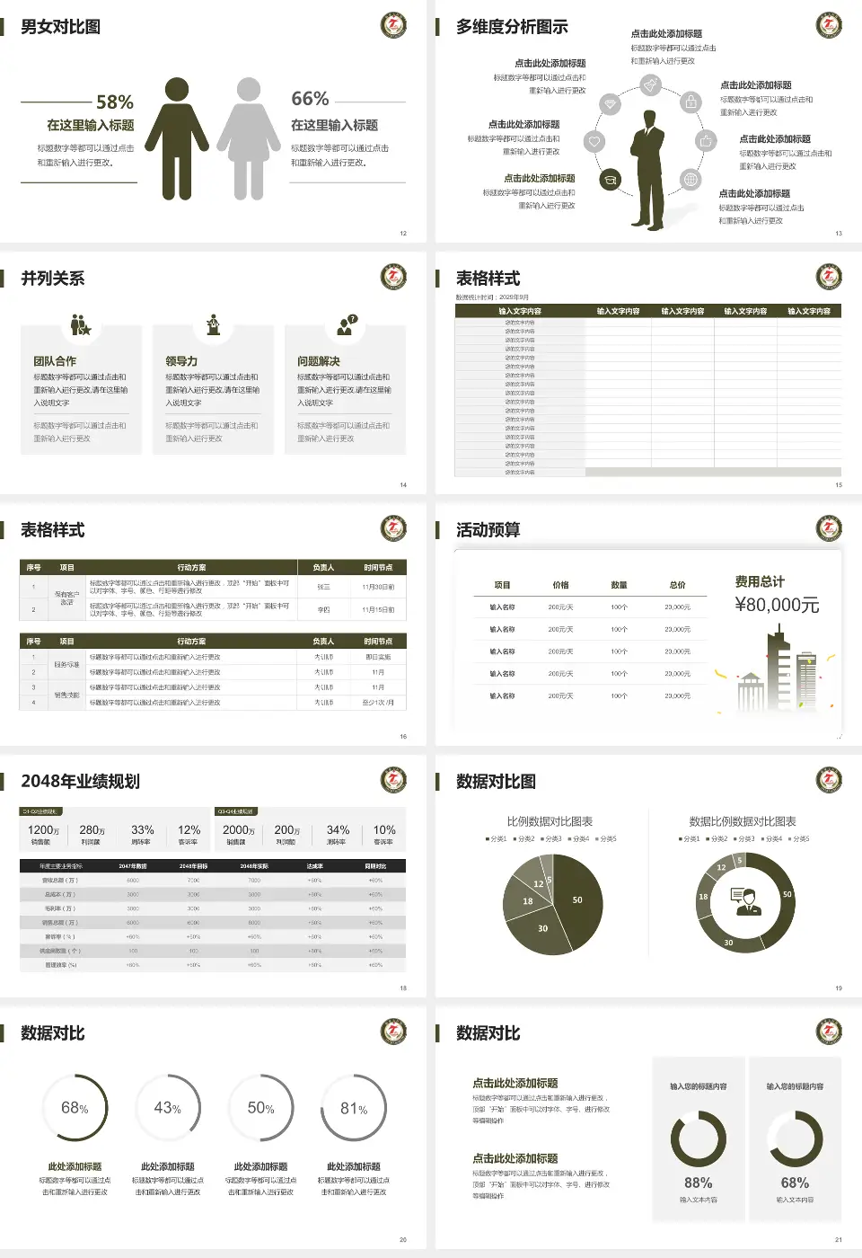 临夏七医院财务与预算报告PPT模板16:9格式幻灯片预览图3