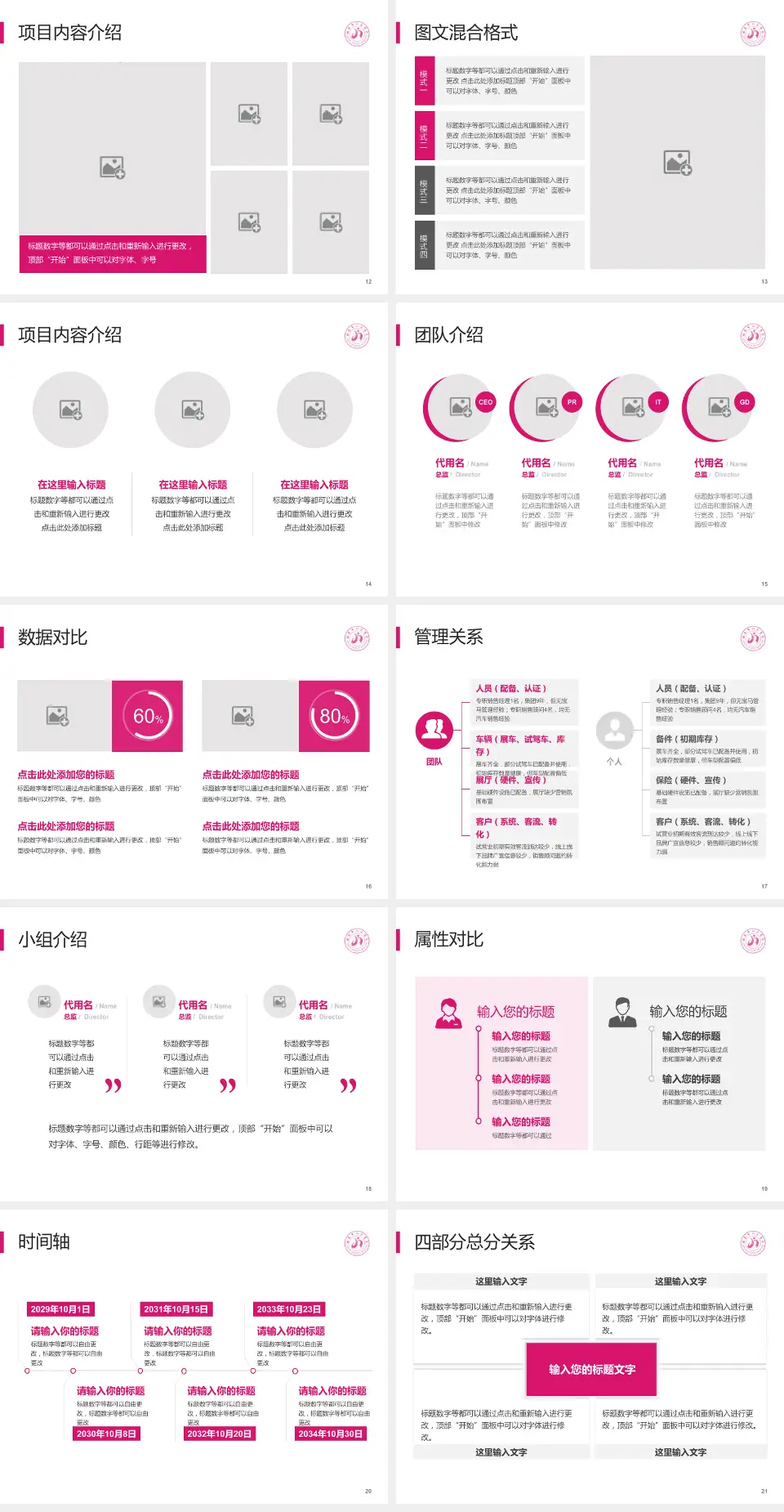 延安市人民医院科室介绍与推广PPT模板4:3格式幻灯片预览图3