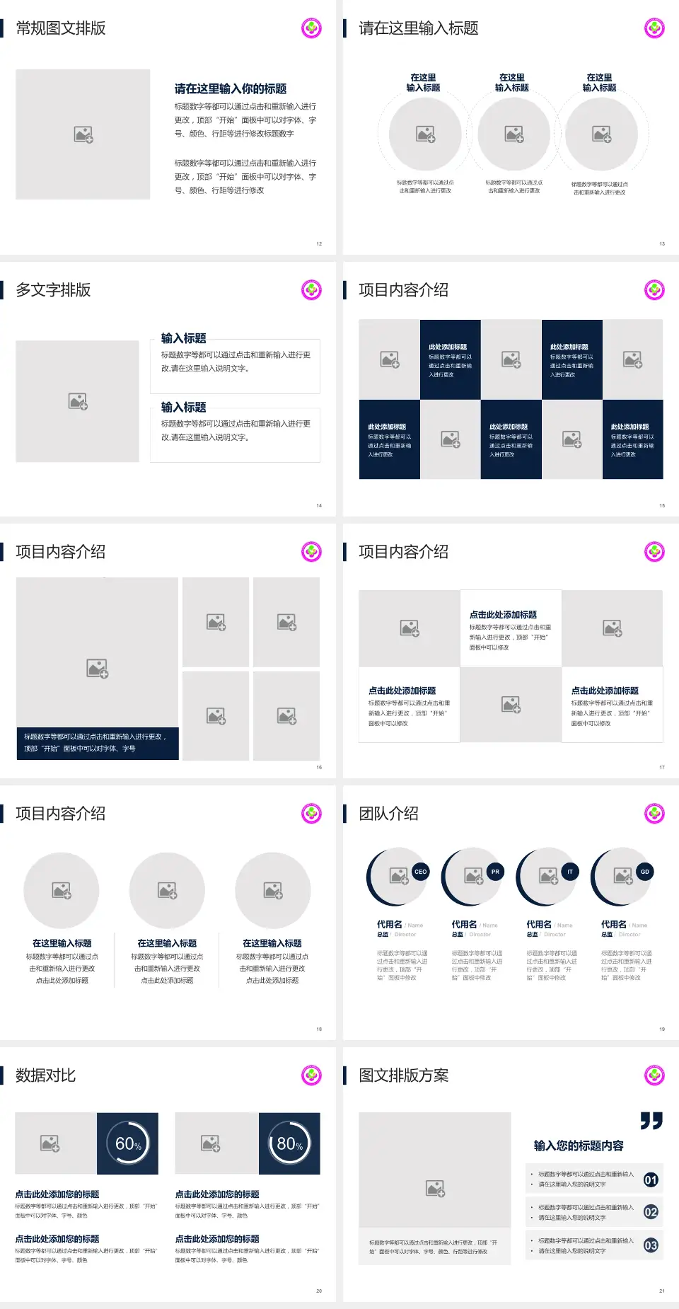 咸阳市妇幼保健院品管圈PDCA演示专用PPT模板4:3格式幻灯片预览图3