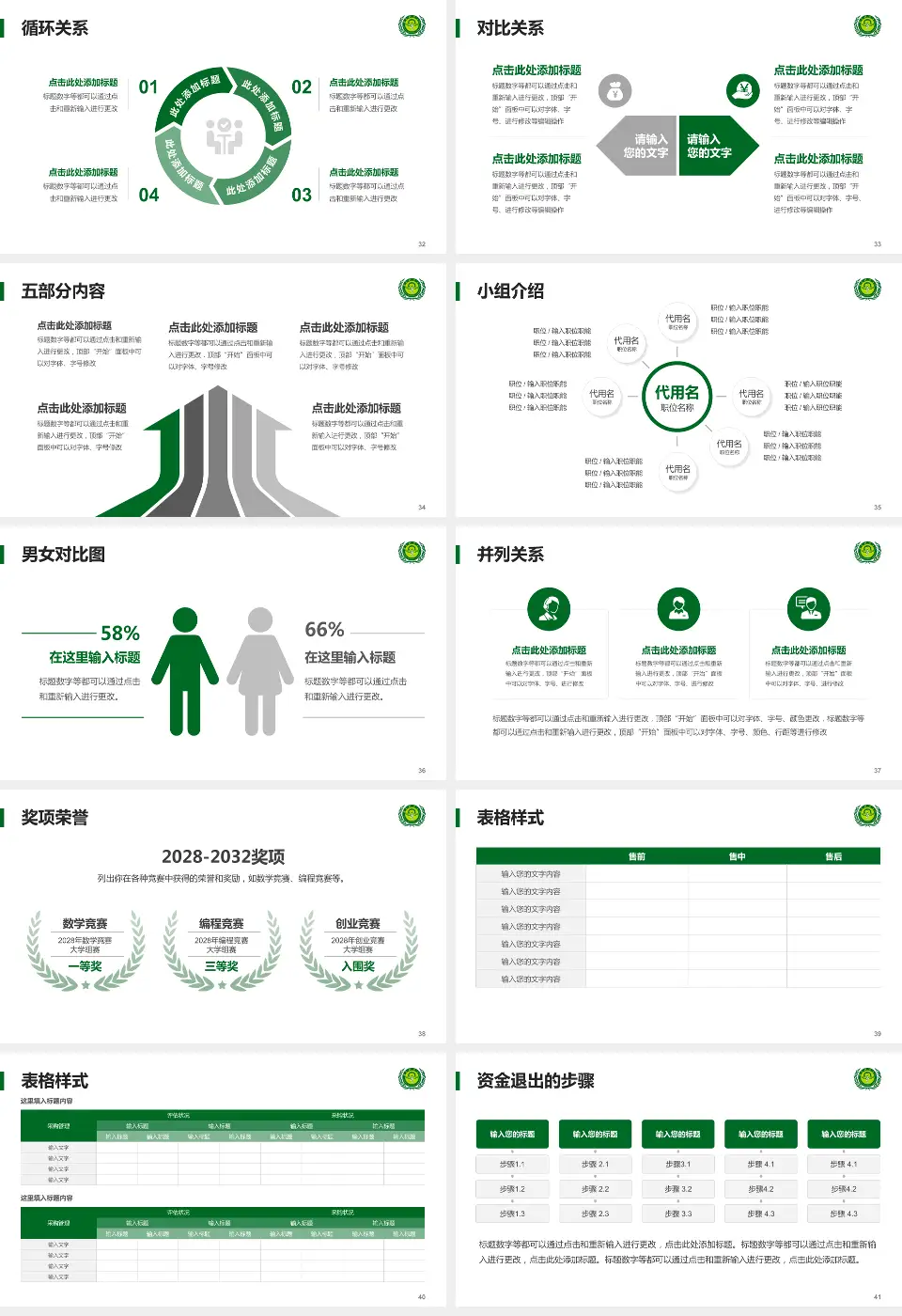 福建蜂疗医院医院简介/日常通用PPT模板16:9格式幻灯片预览图5