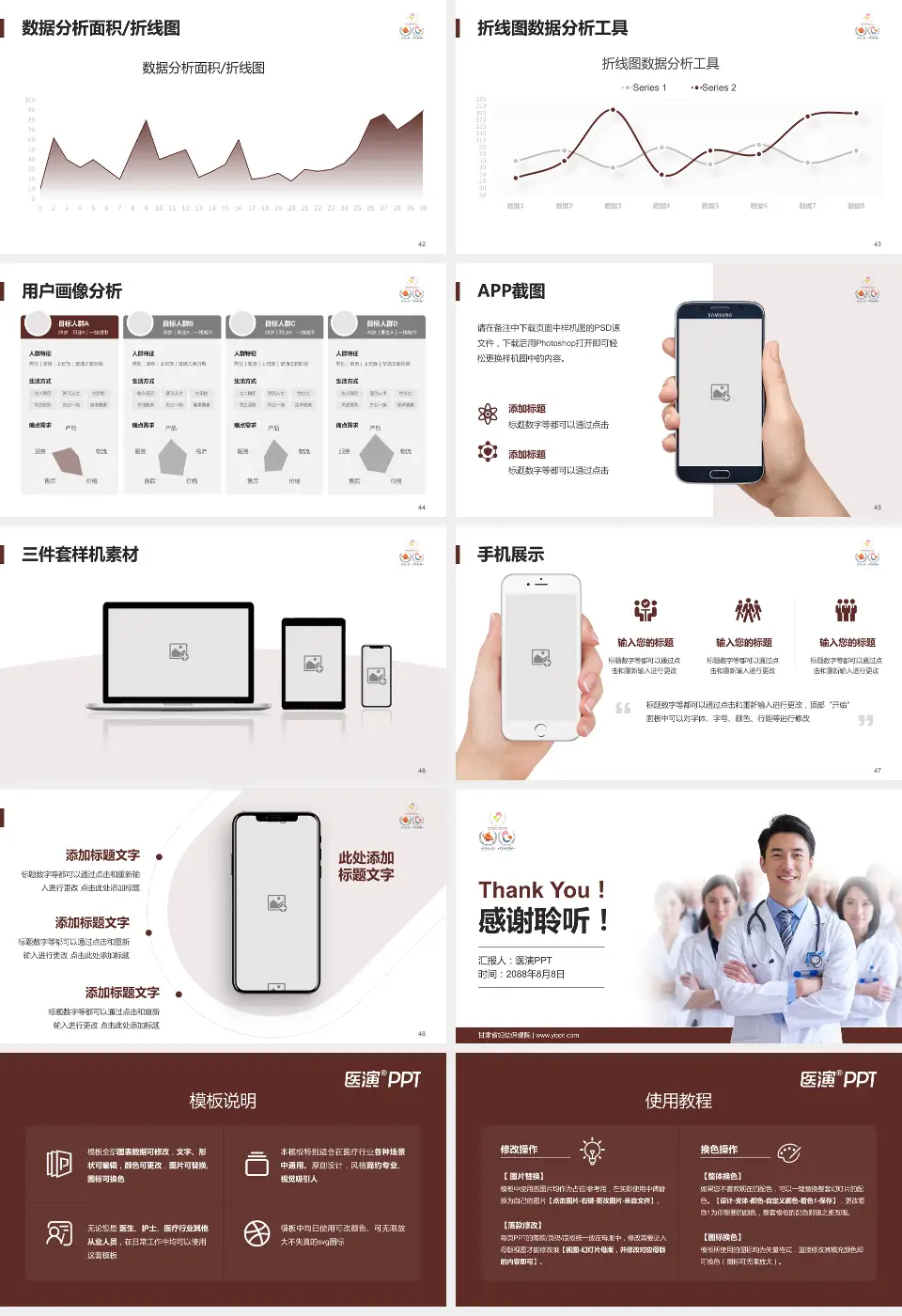 甘肃省妇幼保健院科室介绍与推广PPT模板16:9格式幻灯片预览图6