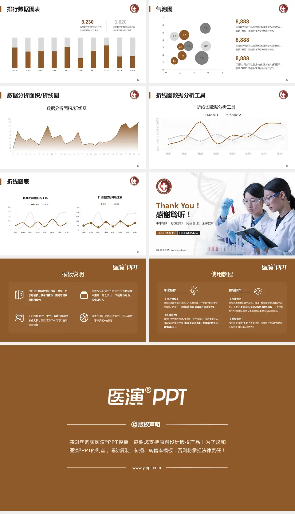 厦门市中医院科研成果展示PPT模板16:9格式幻灯片预览图6