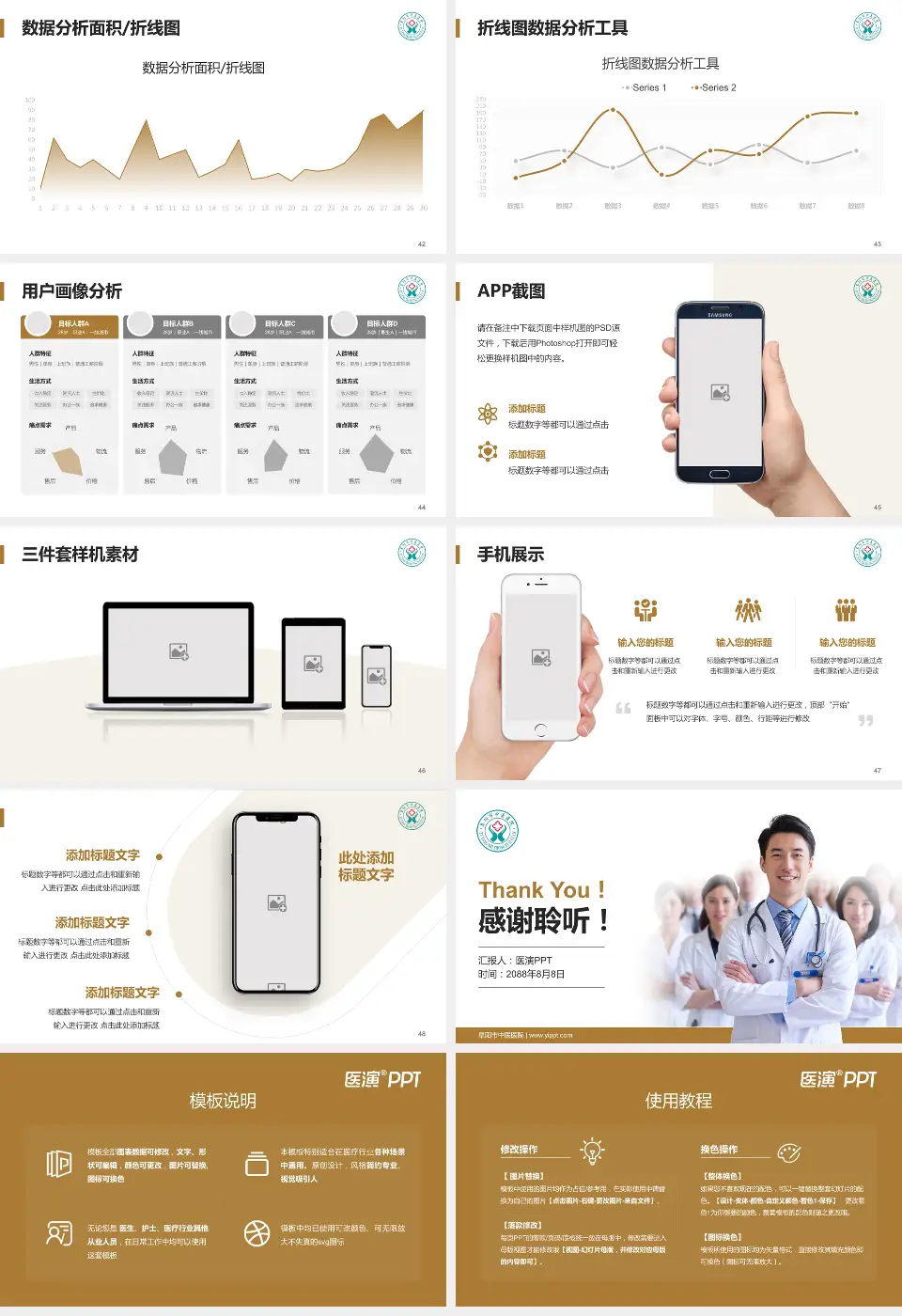 阜阳市中医医院科室介绍与推广PPT模板16:9格式幻灯片预览图6