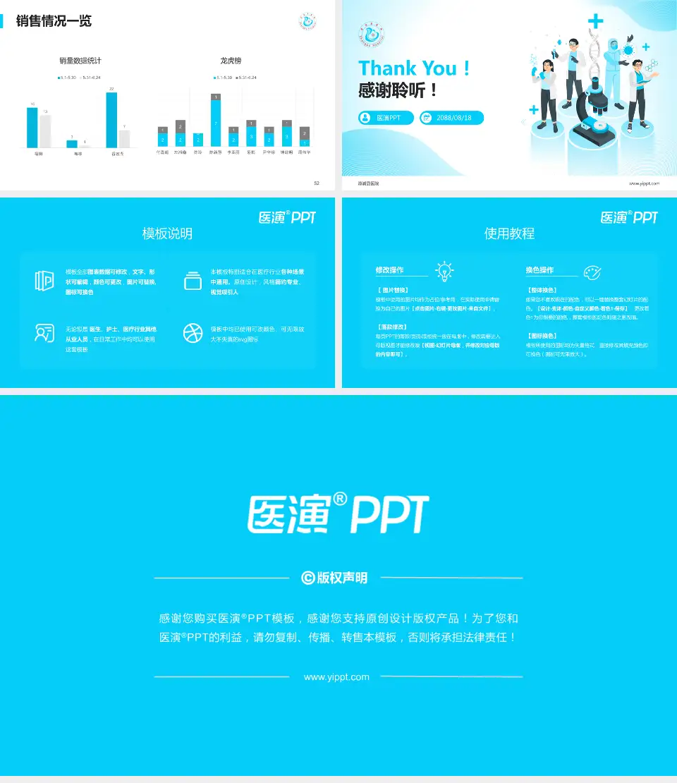 漳浦县医院品管圈PDCA演示专用PPT模板16:9格式幻灯片预览图7