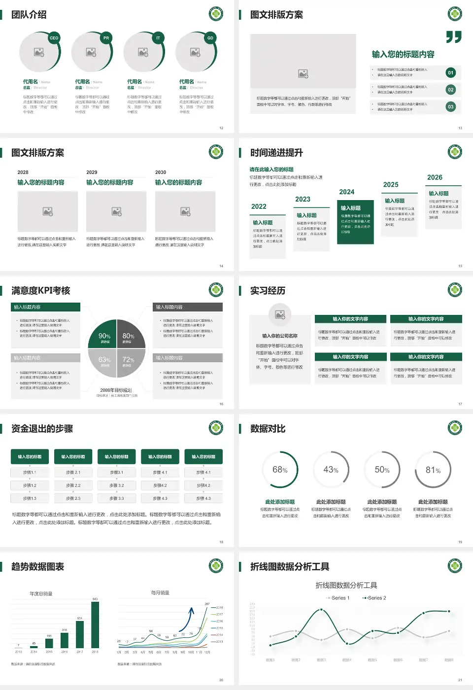 福州市第一医院琅岐院区培训与教育PPT模板16:9格式幻灯片预览图3
