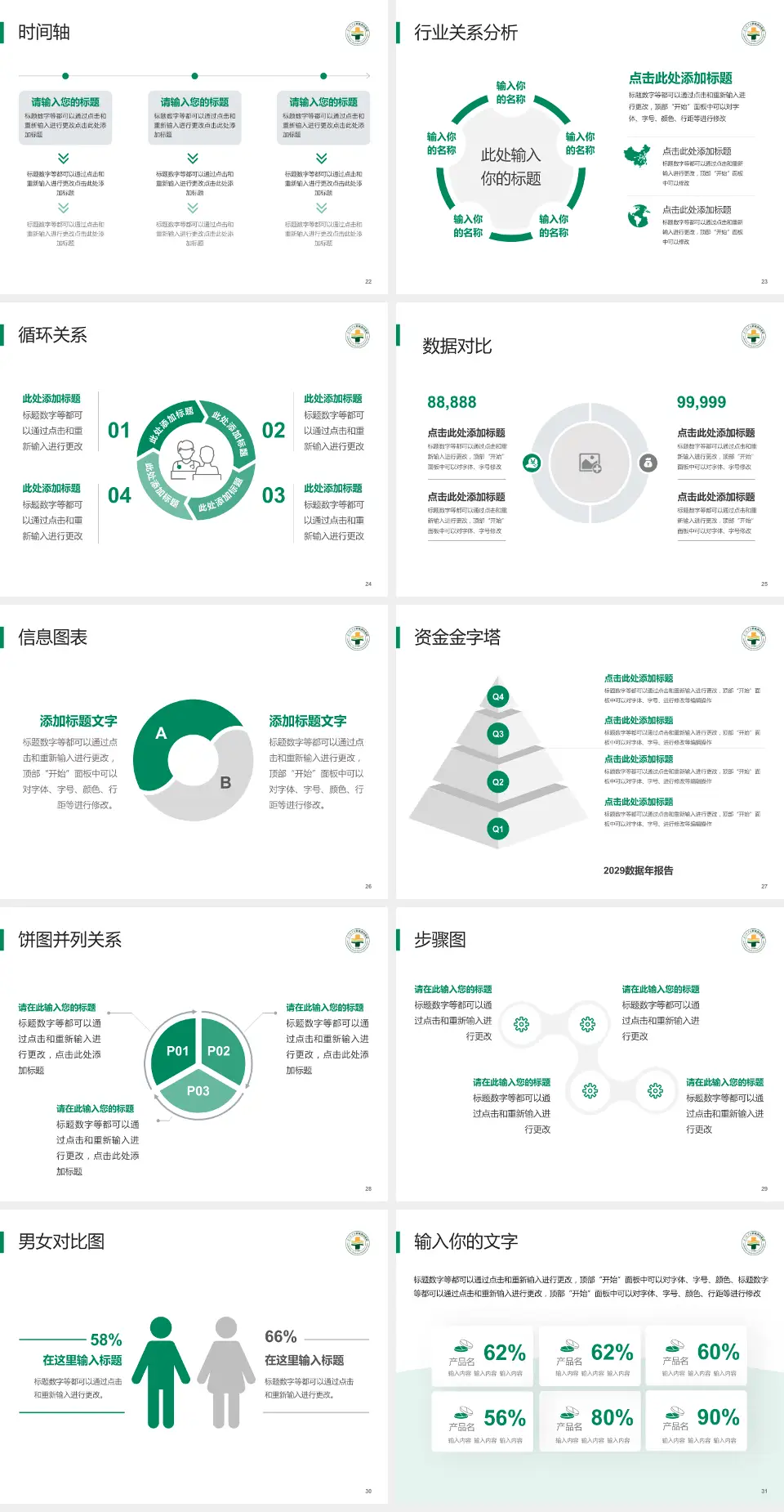 厦门海沧医院医院管理报告PPT模板4:3格式幻灯片预览图4