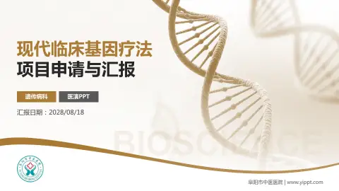 阜阳市中医医院项目申请与汇报PPT模板