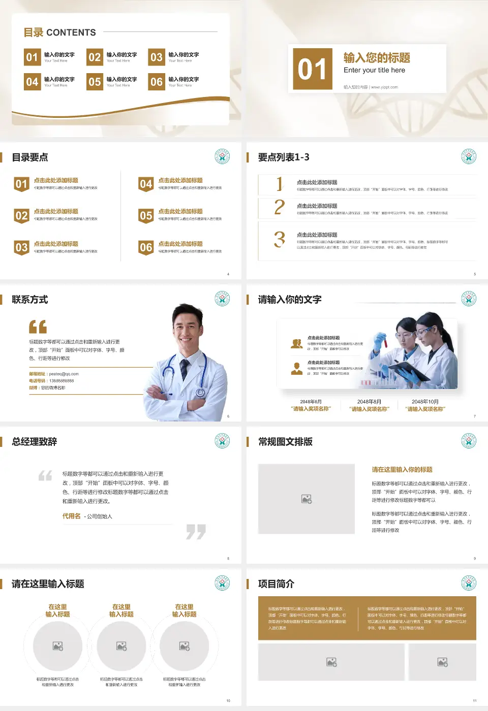 阜阳市中医医院项目申请与汇报PPT模板16:9格式幻灯片预览图2